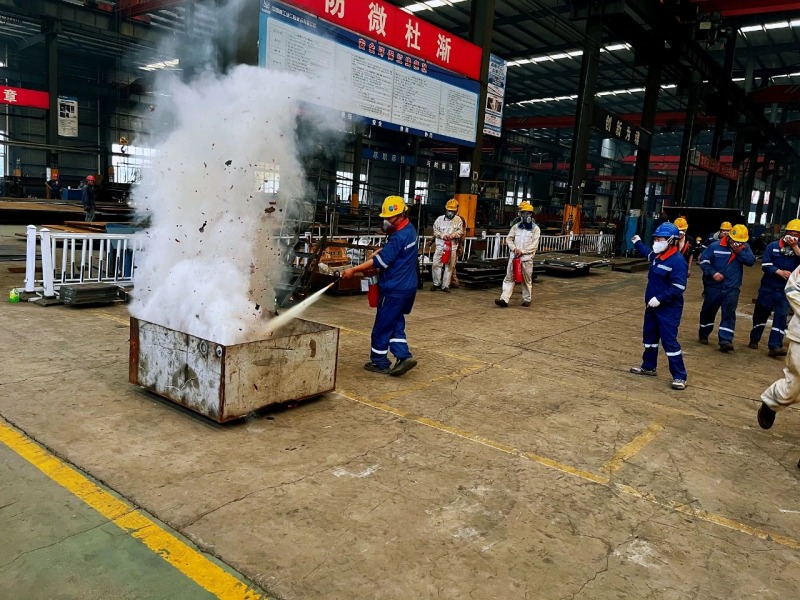 Eihe Steel Structure va dur a terme el simulacre d'incendi de 